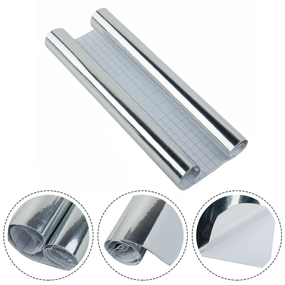 Design Decor Chrome Film Sticker Stretchable Flexible 30x152cm Wrap Sheet Bubble free Waterproof UV Protection