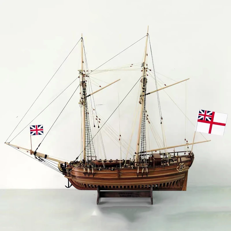 

1/50 Модель парусника Halifax, 63 см, полная сборка ребра, комплект модели парусника, игрушка для мальчика, подарочные украшения