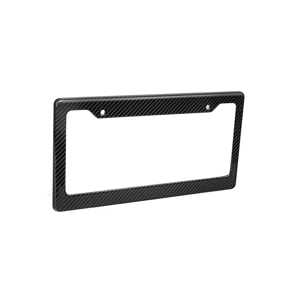 ألياف الكربون الجافة الحقيقية الولايات المتحدة القياسية Prepreg ألياف الكربون إطار لوحة الترخيص العالمي إطار لوحة الترخيص 1 قطعة/القطعة