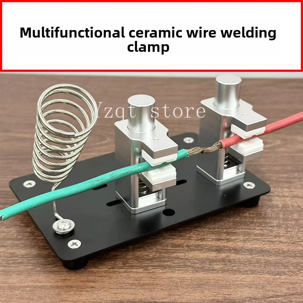 Multifunctional Ceramic Wire Clamp Circuit Board Repair Tool Clamping Fixed Seat Welding Clamp Aluminum Alloy Movable