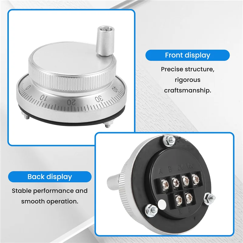 

Y17A Комплект ручек для ручного колеса 5 В Ручной генератор импульсов Станок с ЧПУ Поворотный энкодер Электронный маховик