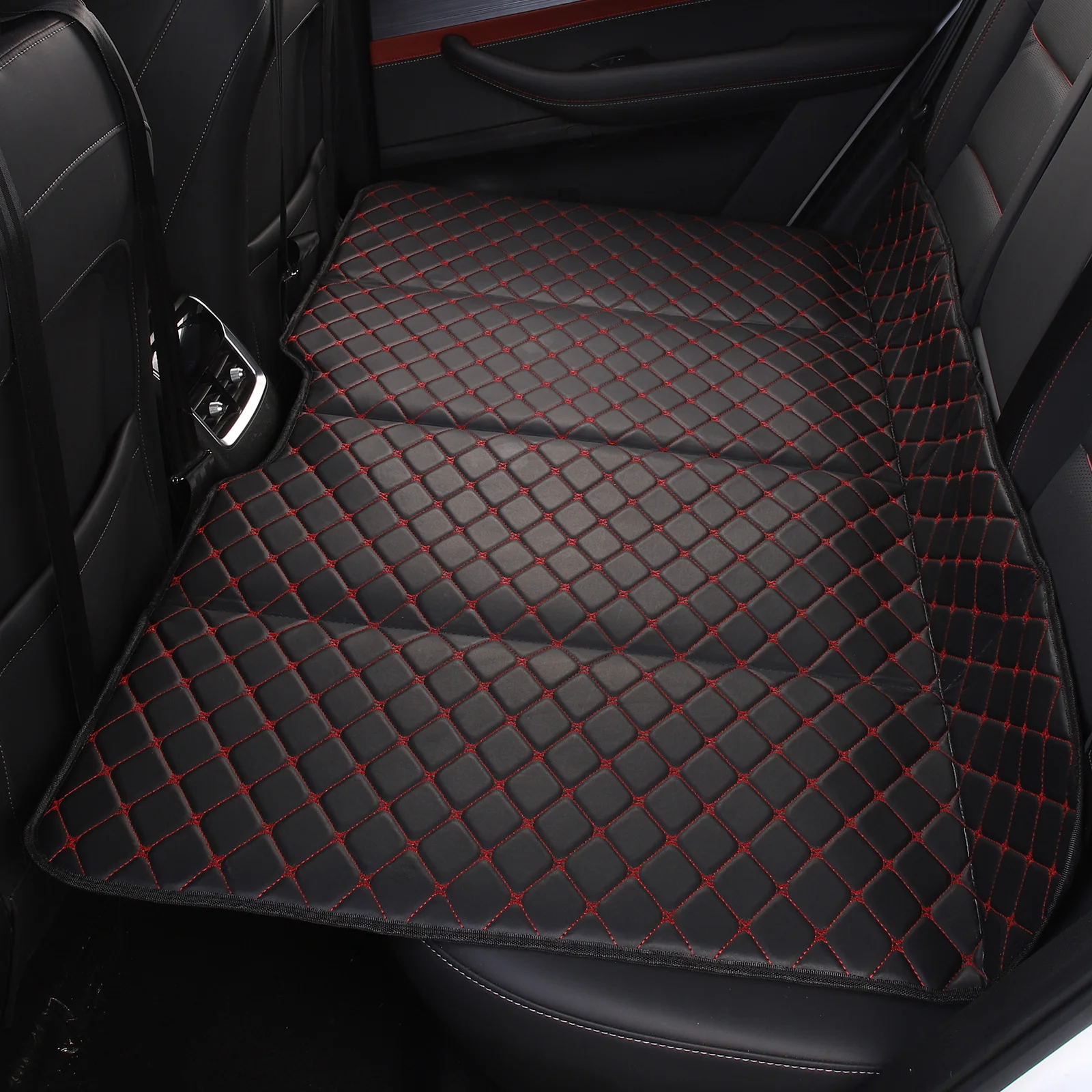 

Car Mattress PU Leather Portable Back Seat Travel Mattress Universal Car Back Seat Folding Bed Mattress Car Accessories