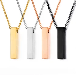 Rectangle Bar Urn Necklaces for Ashes Cremation Pendant Memorial Stainless Steel Keepsake Jewelry for Women Men Minimalist