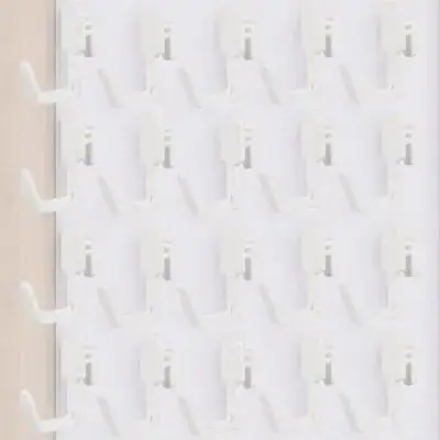 

20Pcs Shelving Hook J Shape Plastic Pegboard Hook Shelf Hanger Storage Display Workshop Garage Organization Tool