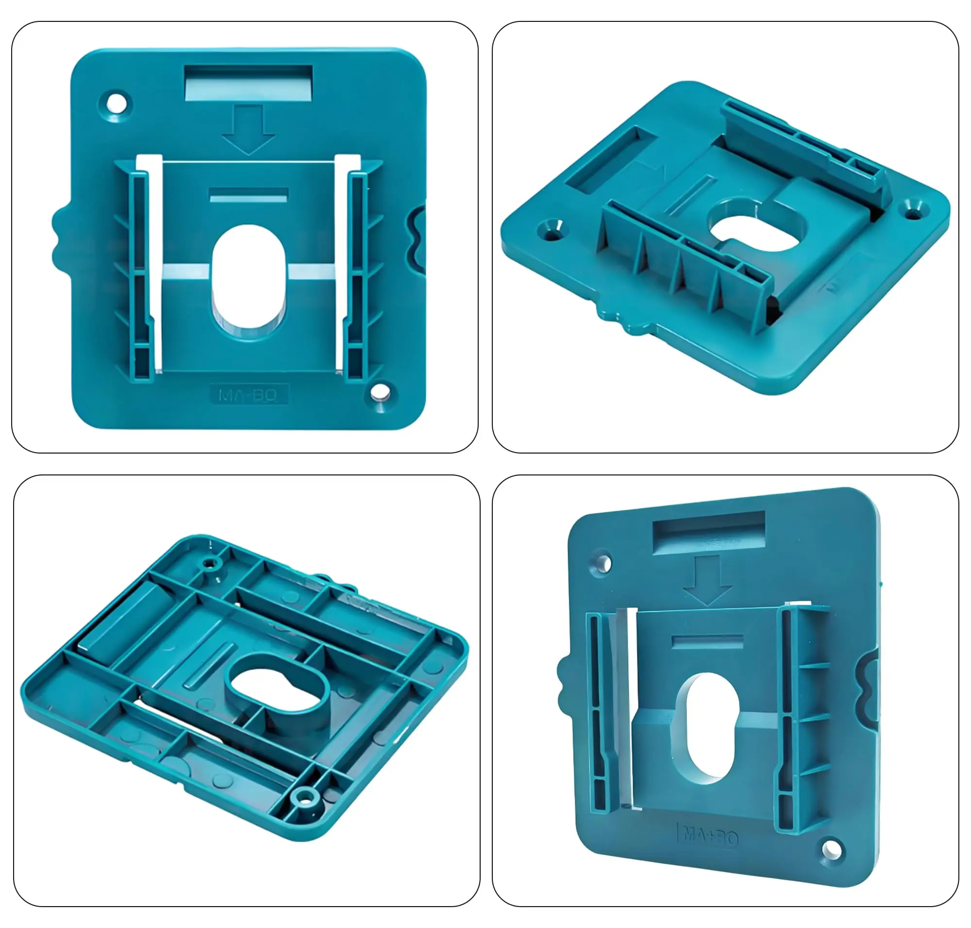 Battery Mount Holder Compatible for Makita 18V Batteries, Wall Mounts Hanger Fit for BL1860 BL1850 BL1840 BL1830，No Battery