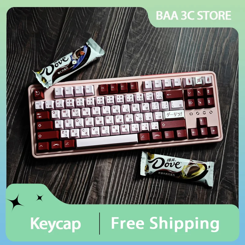 GMK Darling Theme Keycap Full Set 167Keys PBT Dye-sublimation Cherry Profile Custom Mechanical Keyboard Caps for PC Accessories