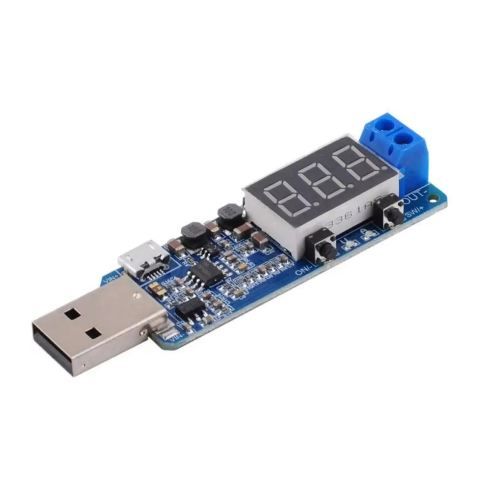 5PCS Digital Control USB Voltage Regulating Module 5V to 3.3V 9V 12V 24V Desktop Power Module XY-UPA