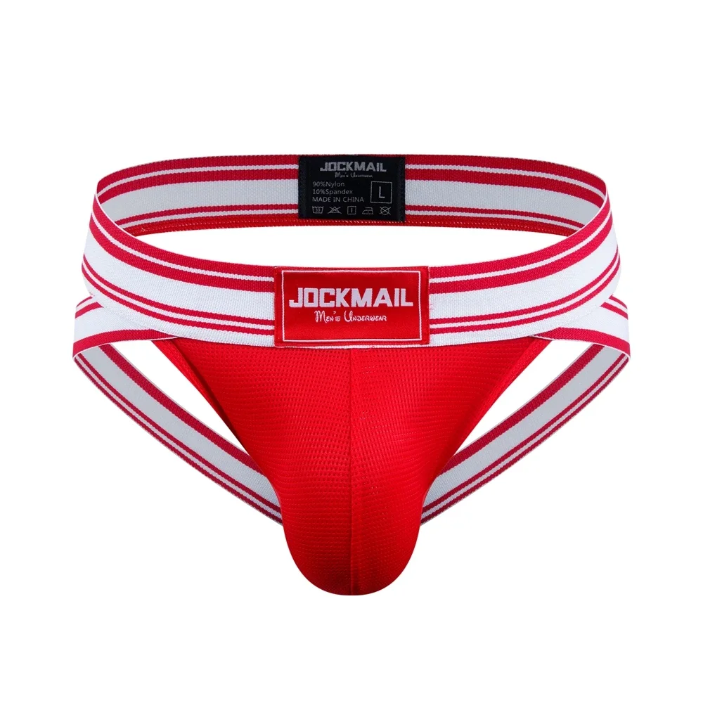 Fashion Breathable Cotton Mens Jockstrap Underpants G String Thongs Men Underwear Lingeries for Gay Calzoncillo Hombre