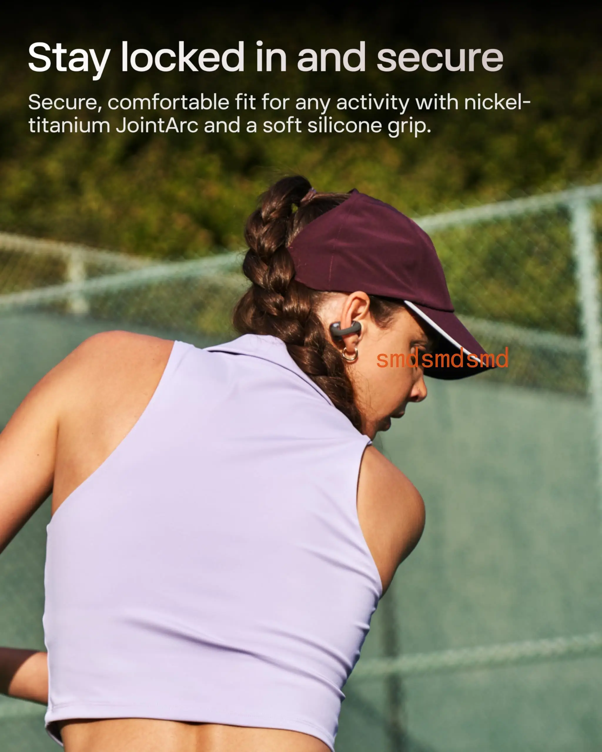 SHOKZ OpenDots ONE - Open-Ear Headphones - Wireless Bluetooth Earbuds with Microphone - Secure, Lightweight, Clip-On Fit  E310