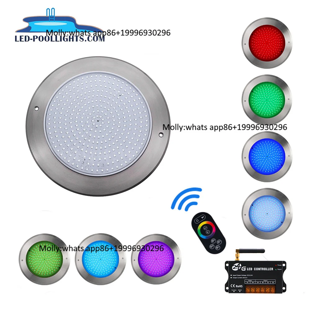 Ultra-thin Led Underwater Lights IP68 Waterproof 9mm DC12V RGBW 316SS RGB 24W 35W 42W Underwater Lights Swimming Pool Light