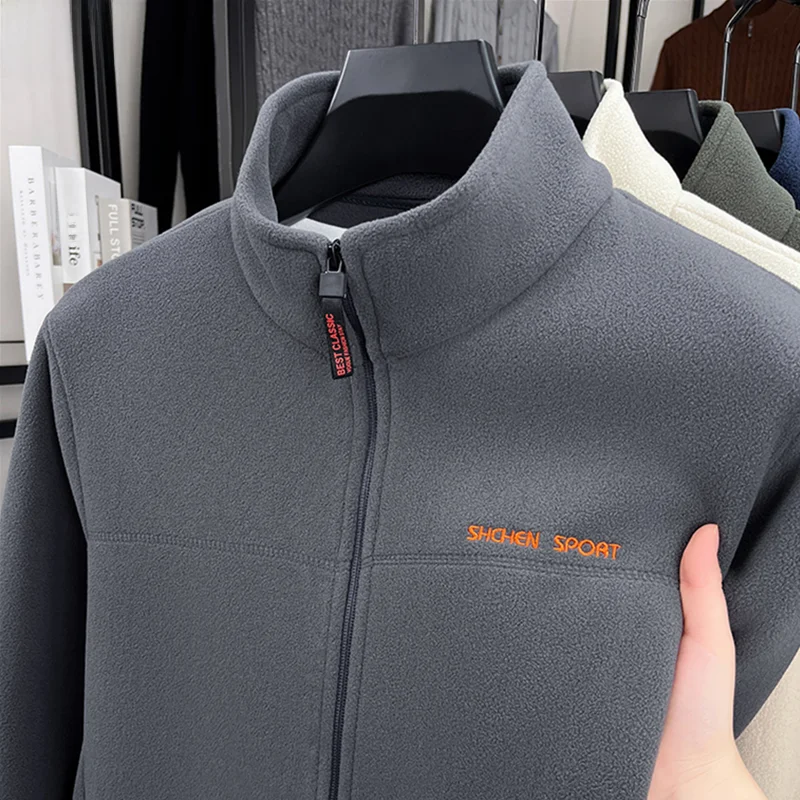 

Мужская дышащая верхняя одежда с воротником-стойкой Fce Jaet, модное полиэфирное волокно, осенний сезон, Thiened Version, застежка-молния