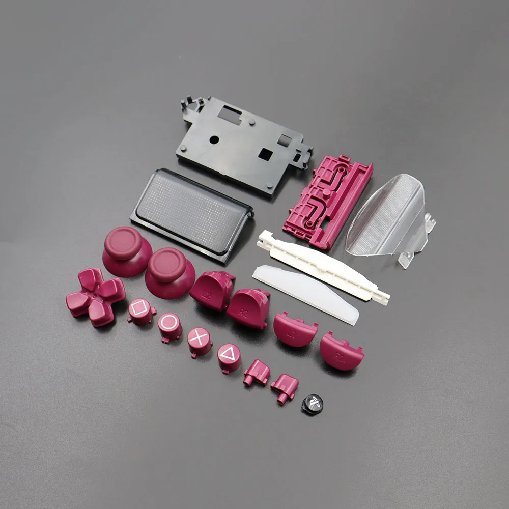 1 مجموعة كاملة الإسكان إصلاح أجزاء D-الوسادة دائرة مربع مثلث X زر مجموعة ل PS4 برو تحكم JDS-040 050 JDM-010 #4