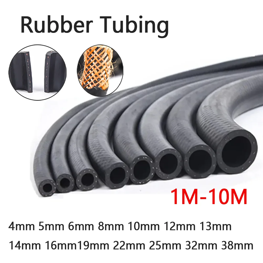 1-10M Petrol Diesel Oil Resistant Rubber Hose Tube NBR Flexible High Pressure Automobile Fuel Injection Pipe ID4-38mm Fuel Line