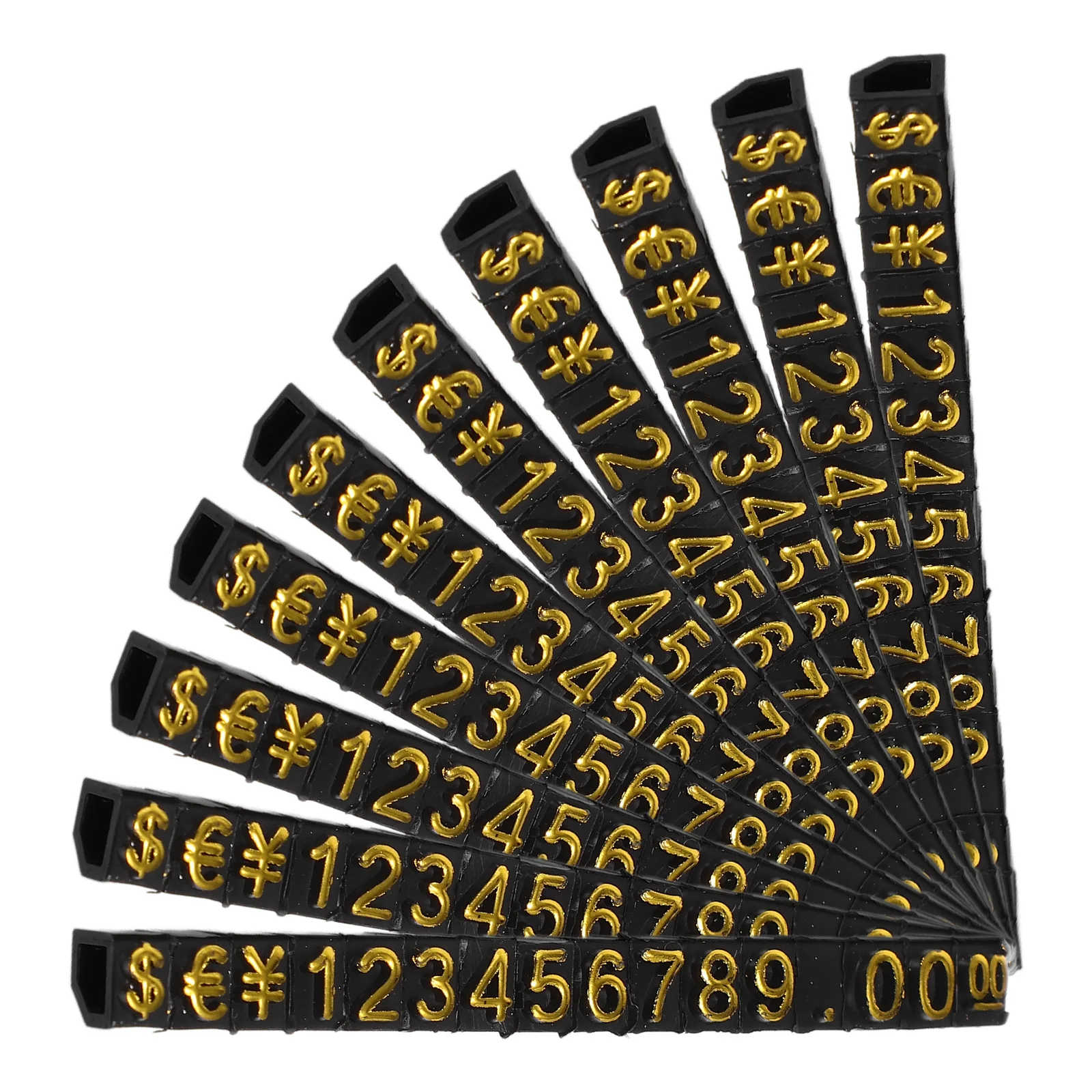 

10 set Plastic Adjustable Price Display Cube For Jewelry Retail Counter Label Block Price Tags For Jewelry Pricing Tags File