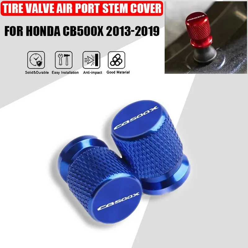 2 Pcs Motorcycle Accessories Airtight Covers For Honda CB500X 2013-2019 2020 2021 Metal Tire Valve Air Port Stem Cover Caps