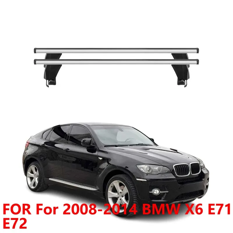 

For 2008-2014 BMW X6 E71 E72 Roof Rack Cross Bars Aluminum Silver 2Pcs