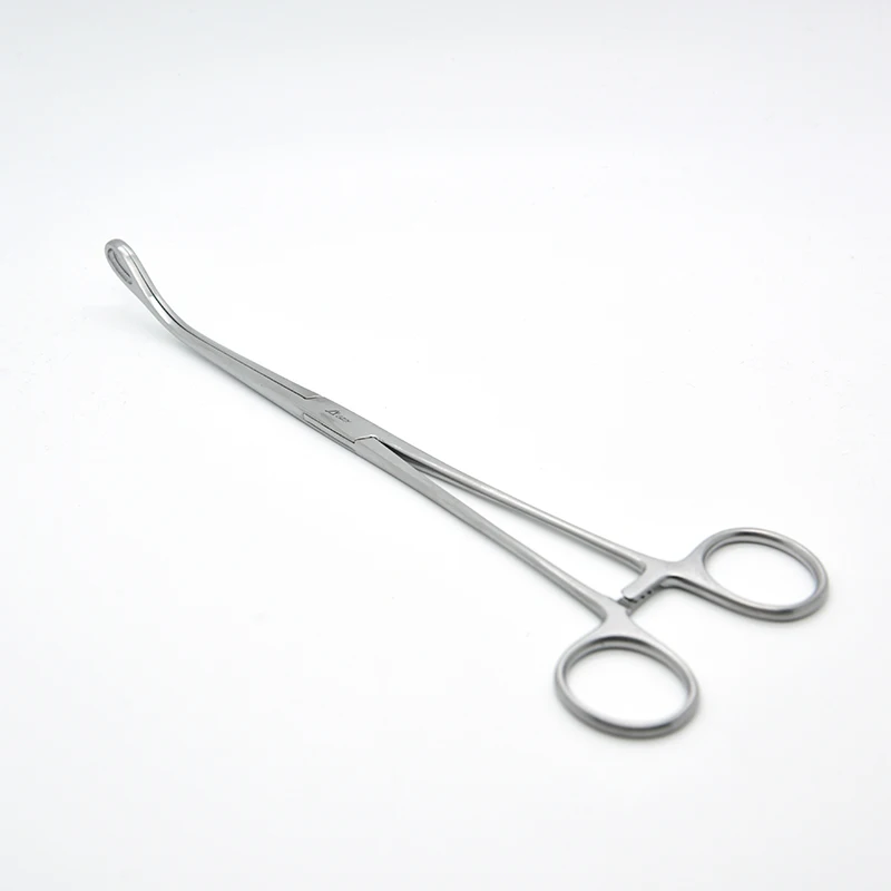 Fórceps para cirurgia geral, Fórceps para segurar fórceps, Curvo, Reto, Serrilhado, Cirurgia Médica, 25cm