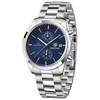 BENYAR 5187 Elegant Sports Men's Quartz Watch Luxury 100m Waterproof Chronograph Leather Military Clock Relojes Hombre