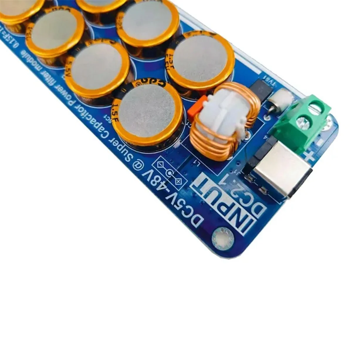 

5V-48V 10A Supercapacitor Filter Board Linear Switching Power Supply for Raspberry Pi Headphone Amplifier DAC AmplifierHUG