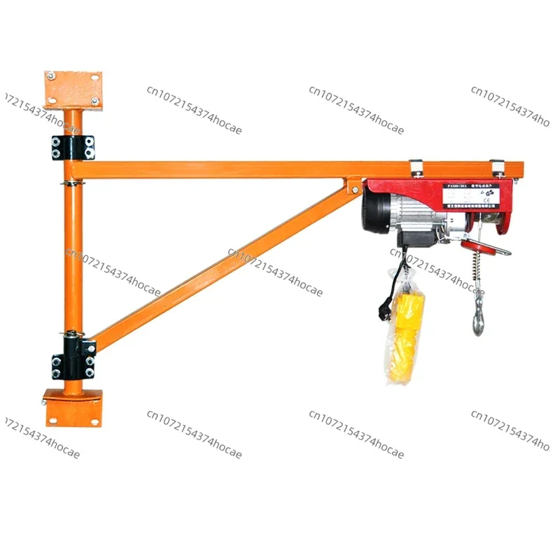 Portable wall mounted household small crane indoor hoist special bracket