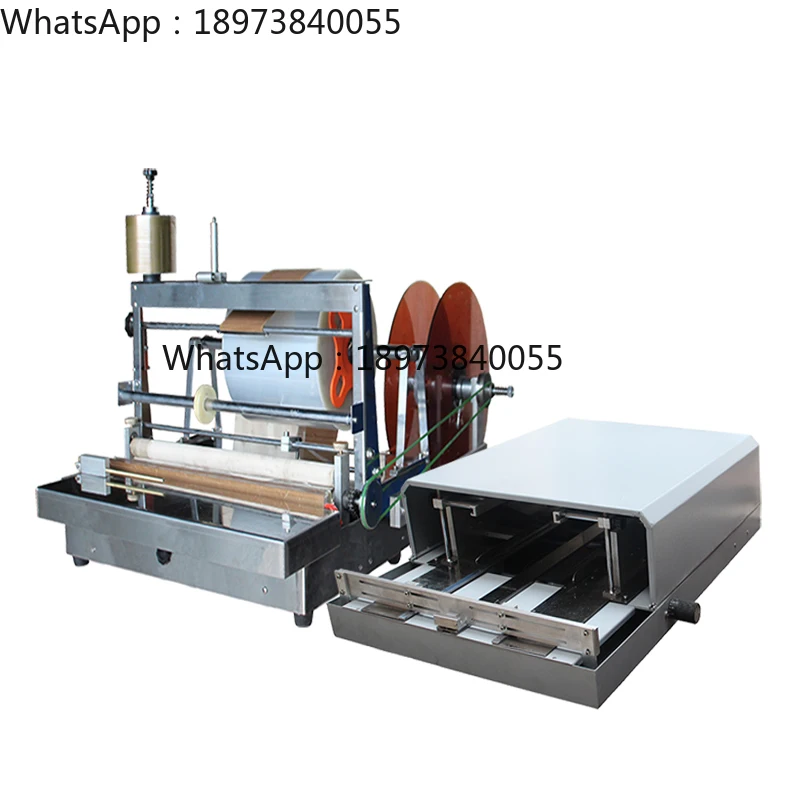 ACW-88/ACW-88A+3DP-88/A3DP-88 Semi-Automatic Different Box Cellophane Wrapping Machine with Box Film Folding Machine