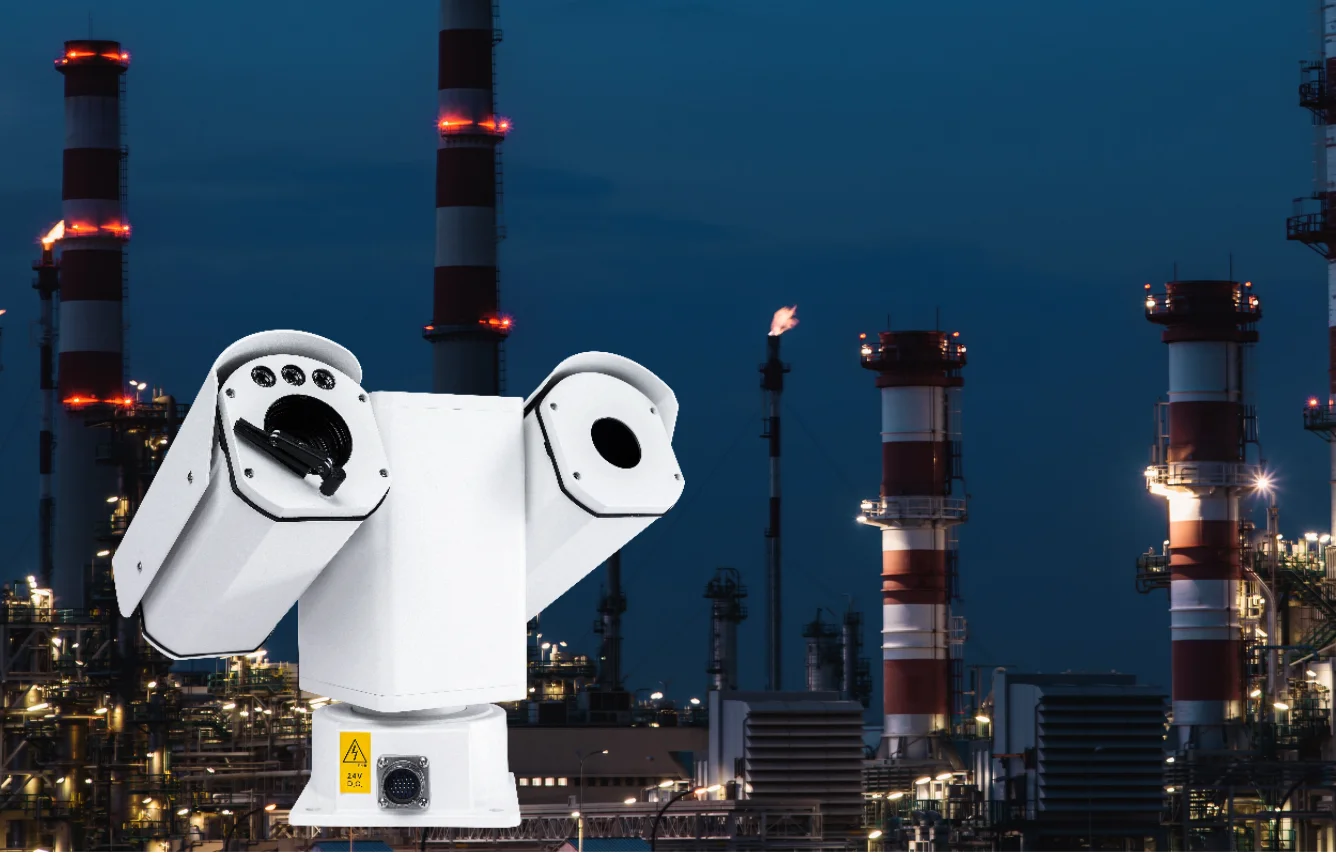 VISHEEN 4Mp cámara de red exterior biespectral de largo alcance 6,5-240mm 37x + 640*512 35mm visión nocturna térmica gran angular Pan-Tilt