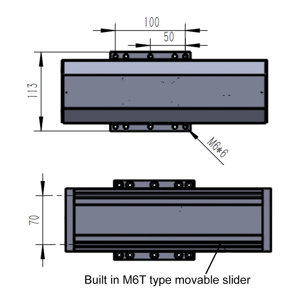 90 Wide Nema 23 57mm XYZ Axis Linear Rail Stage Fully Enclosed BallScrew Aluminum Sliding Table SFU1605/1610 Ball Screw Actuator
