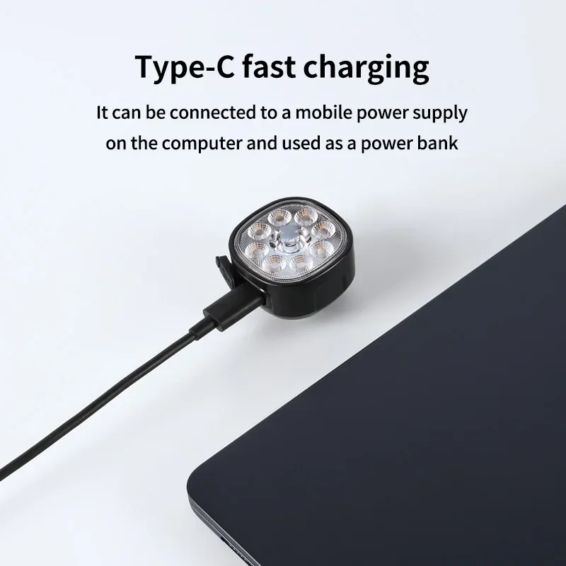 Luce per bicicletta MTB impermeabile Alimentata a batteria Avvertimento Fanale posteriore per bicicletta Set di luci per bicicletta a LED Faro e fanale posteriore per bicicletta