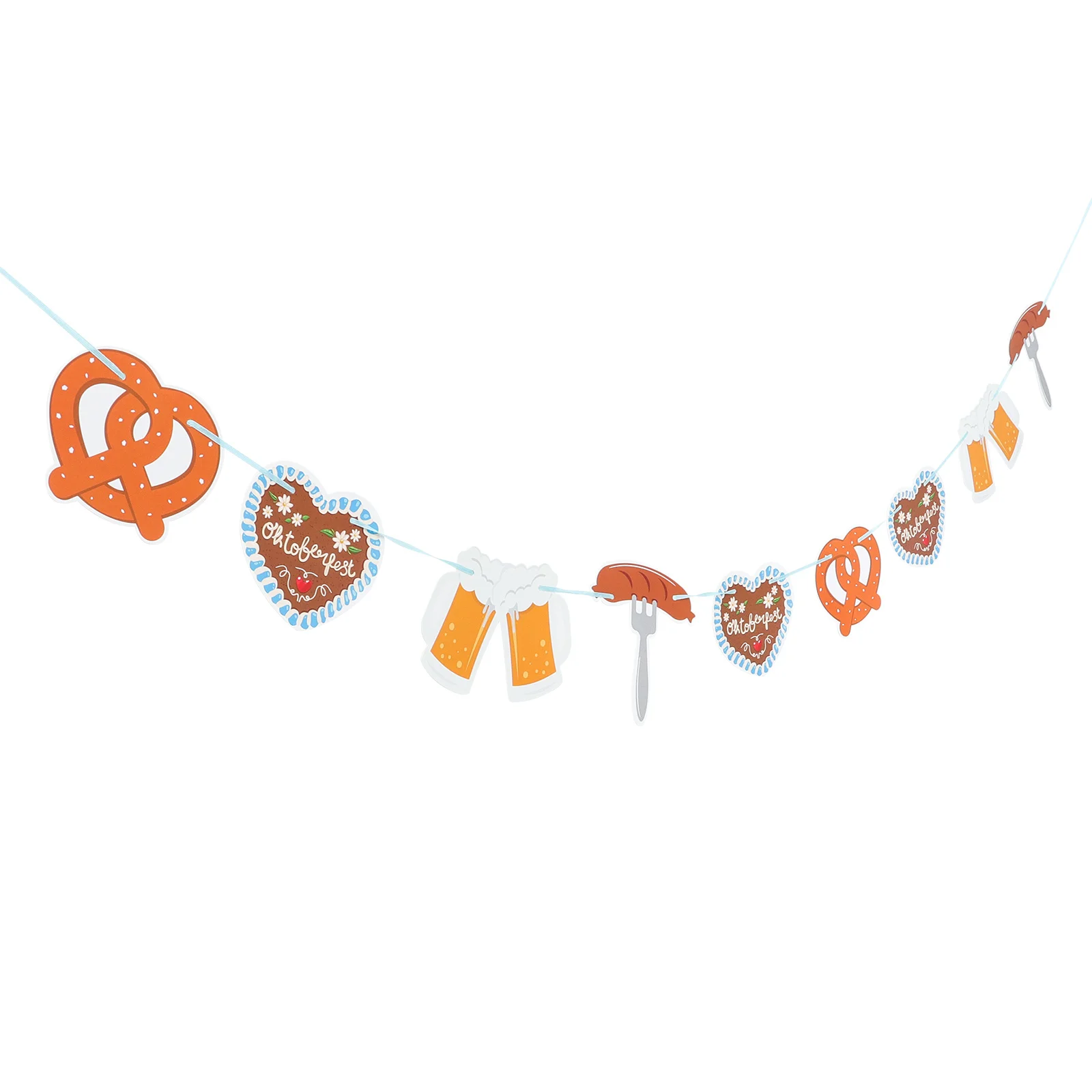 

Hanging Banner Oktoberfest Decoration Party Decor Bar Flag Home Window Door Decor Light Weight Festive Atmosphere Creator