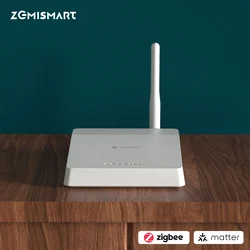 Zemismart M6 Hub Matter Zigbee Gateway with Antenna Support Homekit Google Home SmartThings App Control Tuya Zigbee Devices