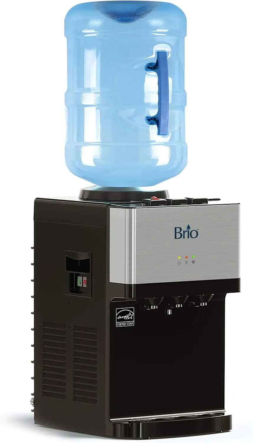 

Brio Limited Edition Top Loading Countertop Water Cooler Dispenser with Hot Cold and Room Temperature Water. UL/Energy Star Appr