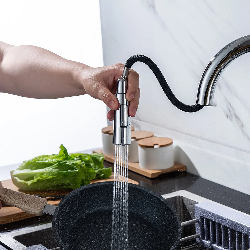 Hot Cold Touch Kitchen Mixer Tap Quality Polished Chrome Pull Out Kitchen Sink Faucets Smart Sensitive Touch Kitchen Faucet