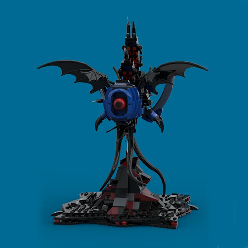 610 قطعة MOC نموذج الرعب الكوني اللبنات العمارة هدية الكريسماس تجميع اللعب لتقوم بها بنفسك فكرة إبداعية التعليم للأطفال #4