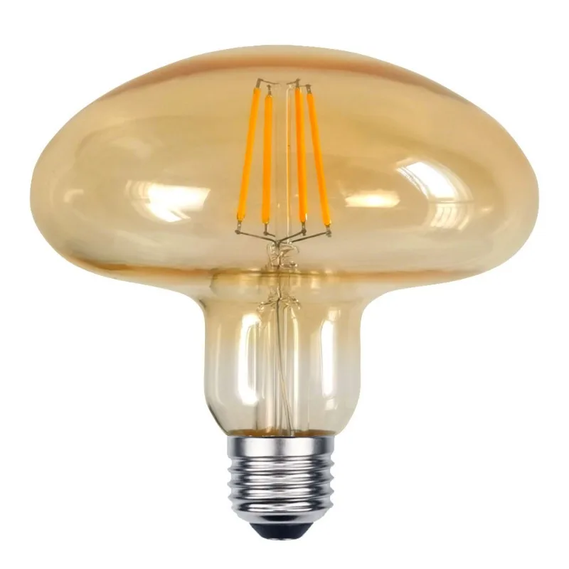 Led Filament Edison Lamp E27 110-220V 4W Vormige Lampjes Paddestoel Retro Ampul Vintage Gloeilamp Gloeilamp Gloeilamp