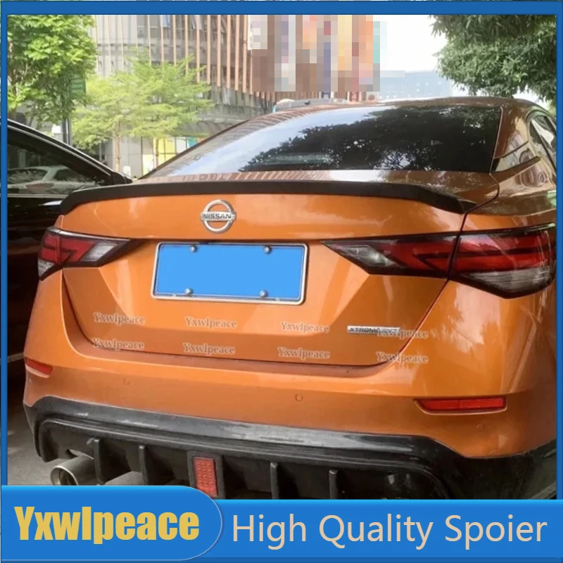 

For Nissan Sentra SYLPHY 2019 2020 2021 2022 High Quality ABS Plastic Primer Color Rear Trunk Lip Spoiler Body Kit Accessories