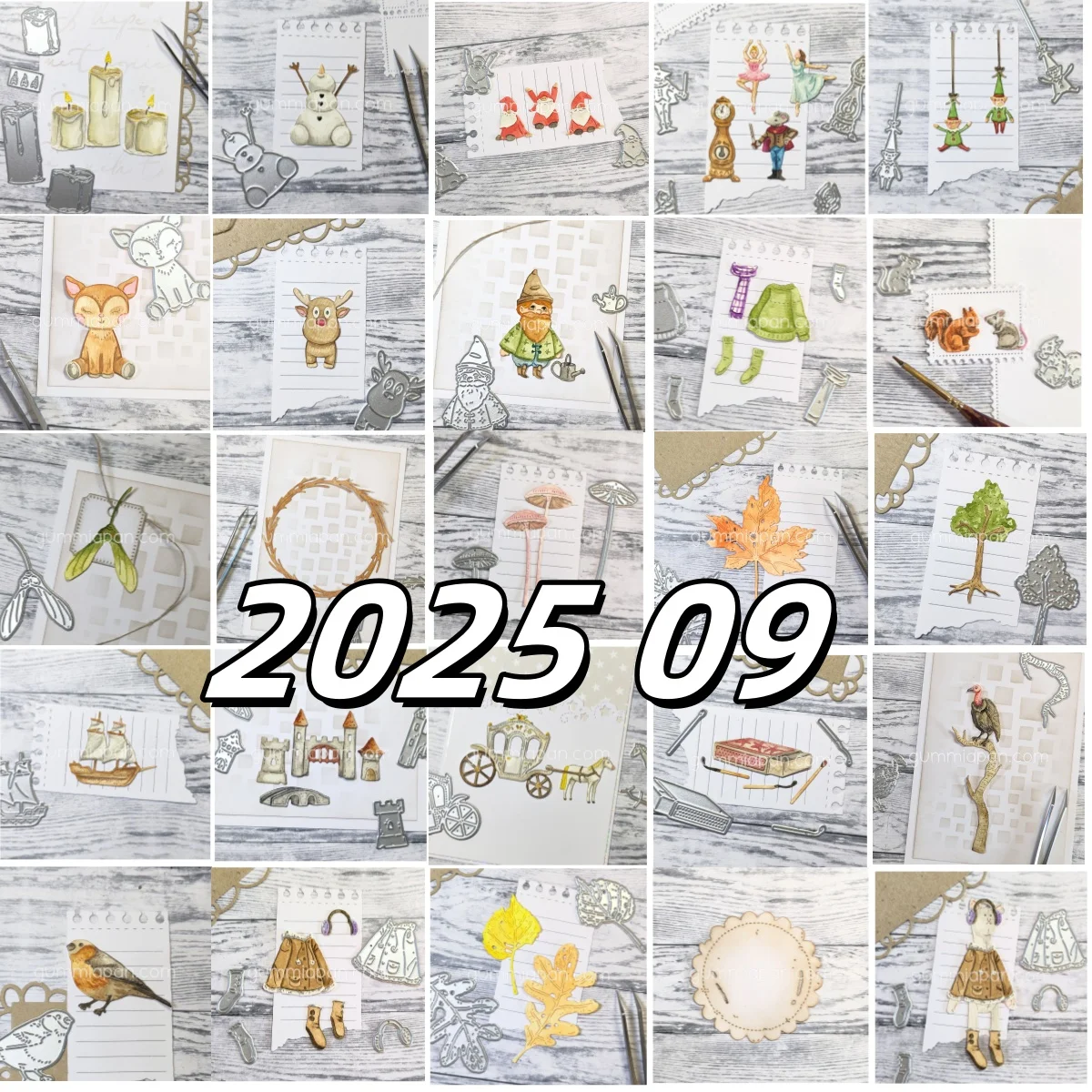 

2025 New Gnomes candle Nutcracker Metal Cutting Dies DIY Making Card Scrapbook Embossed Paper Album Craft Supplies Template Deco