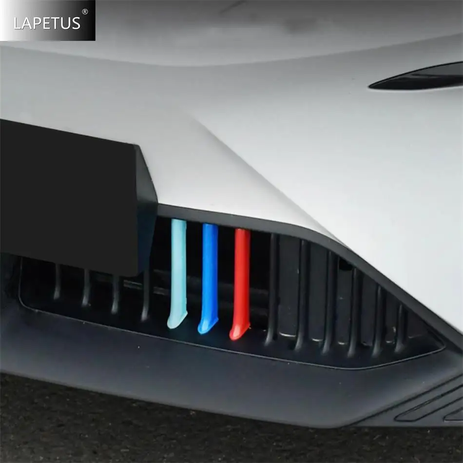 

Car Front Center Grill Bar Tricolor Grille Inserts Grill Mesh Strips Exterior Accessories Decor Cover Trim For MG 4 EV 2023 2024