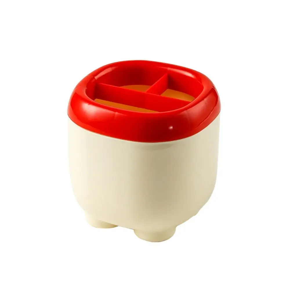 

3 Compartments Dividing Grids Pen Holder Compact Stylish Pencil Storage Box Tabletop Storage Large Capacity Stationery Organizer