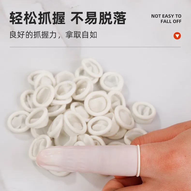 غطاء إصبع للاستعمال مرة واحدة لصالونات التجميل، نمط مطاطي، غطاء إصبع الحواجب المطرز، حماية ضد الانزلاق، العناية بالبشرة