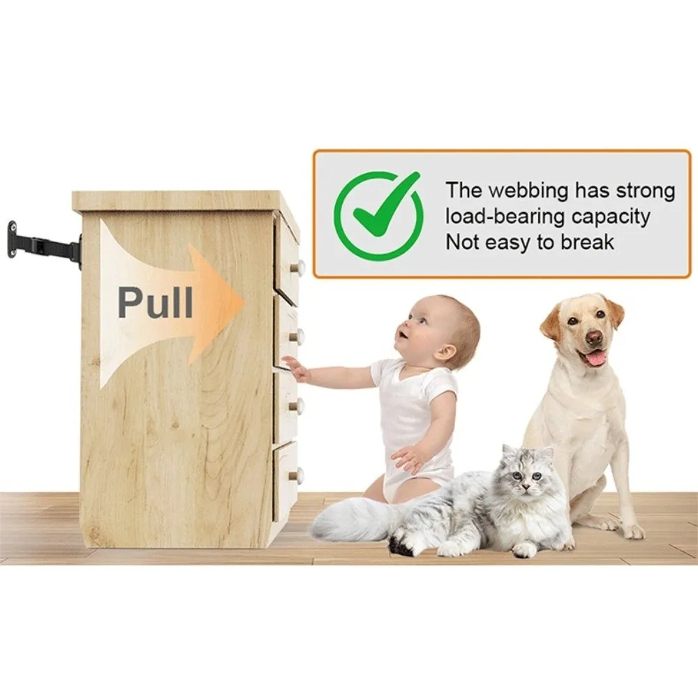 

Adjustable Furniture Anchor Kits Wall Anchor Fixed Anchor Shockproof Straps Fixed Strap Anti Tip Furniture Anchors