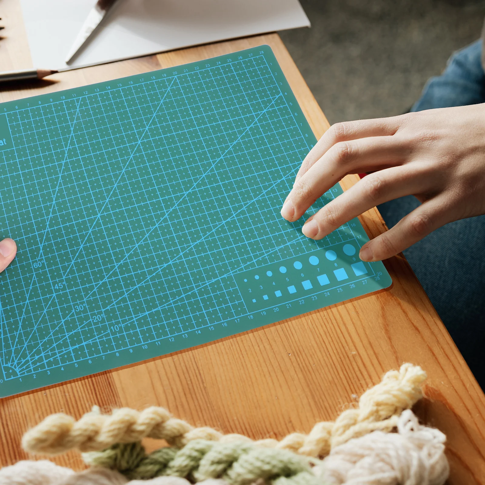 حصيرة قطع ذاتية الشفاء بقوة A4 مقاومة لقطع الخدوش للاستخدام المتكرر في صياغة تصميم الخياطة