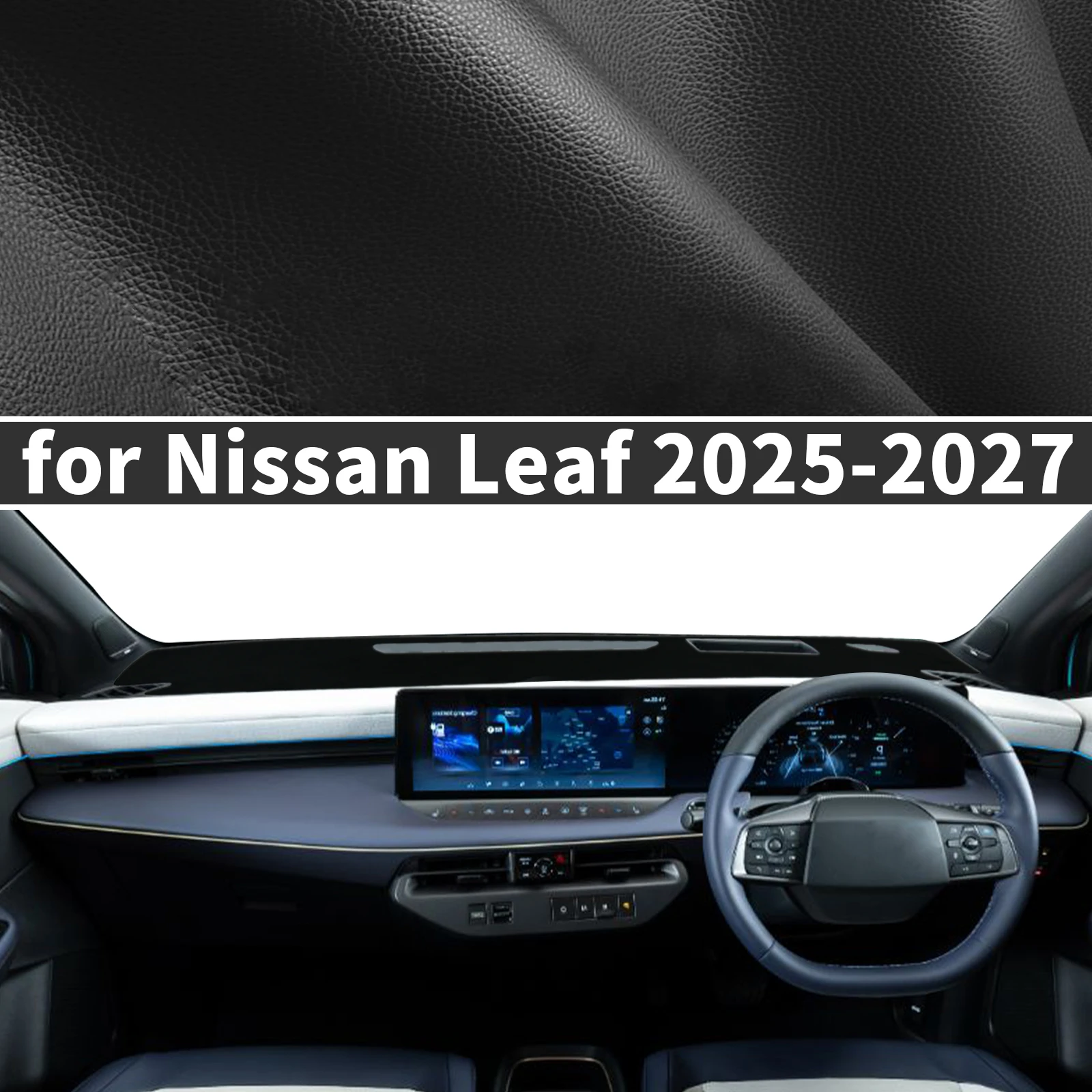 

for Nissan Leaf 2025 2026 2027 Custom fit Dashboard Cover Sun Shade Dash Mat Anti‑Glare Anti‑Reflection Carpet Dash Pad Dashmat