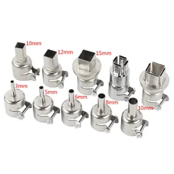 10pcs/set Universal BGA Desolder Nozzle Hot Air Gun Nozzle for SAIKE ATTEN 852D+ 850 909D 950 8586D Desoldering Station