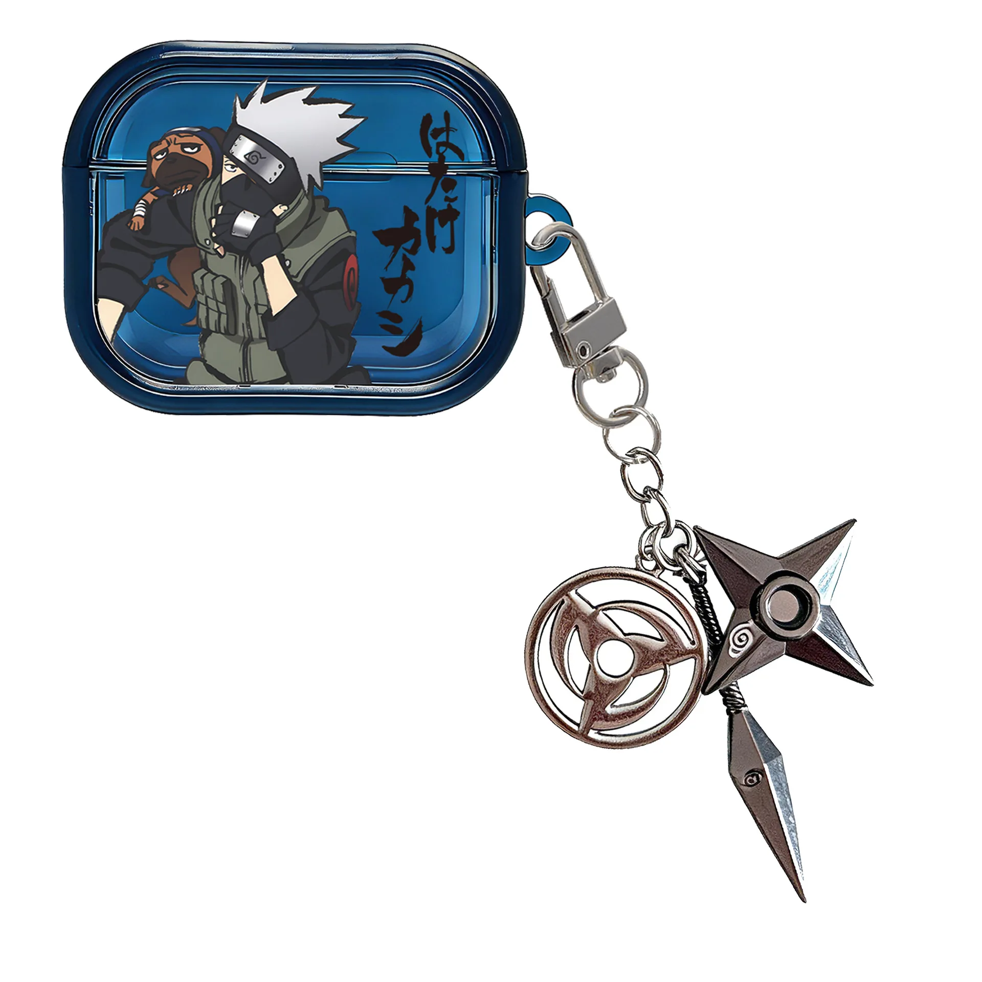 NARUTO Kakashi 3D Anime For Airpods Pro 3 Case,TPU Protective Earphone Cover For Airpods Pro 2/Airpods 4 Case With Keychain view 5