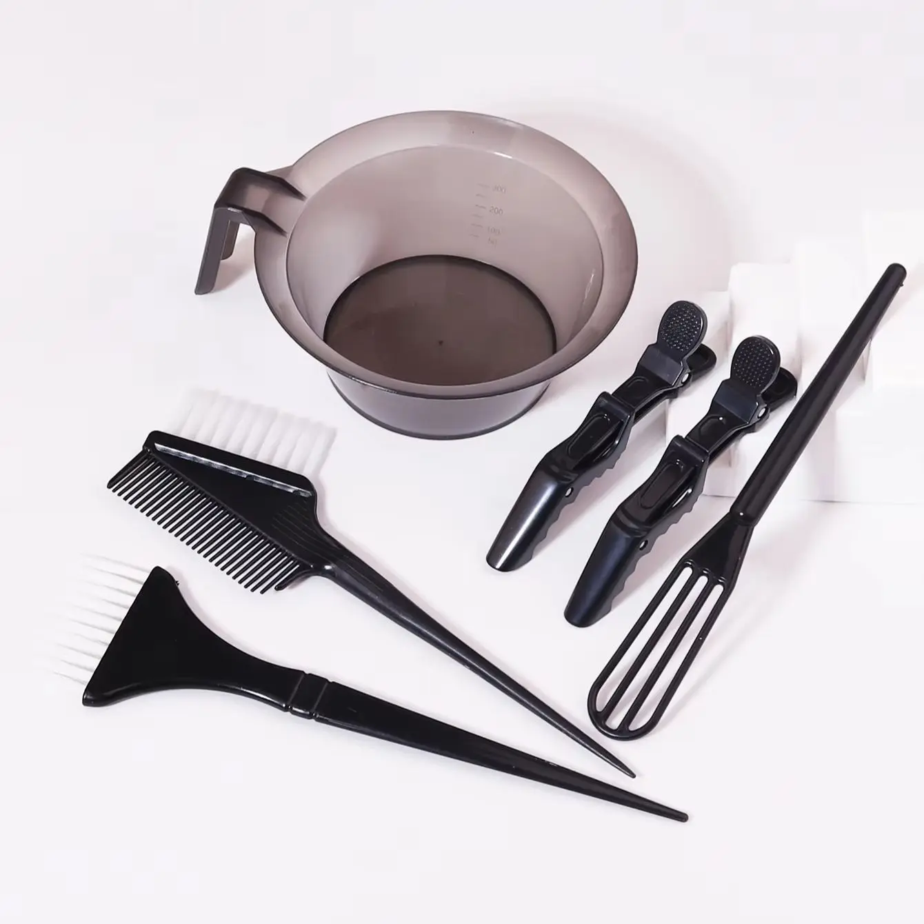 

Профессиональный набор для окрашивания волос из 6 предметов с кистью, чашей, зажимом и стержнем — набор для окрашивания волос своими руками для домашнего и салона, специально для настоящих париков из волос