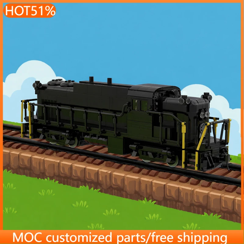 1260 PCS Car Black Train MOC Customize Modular Building Block Kids Design Model Popular Educational DIY Boys Festival Toy Gift