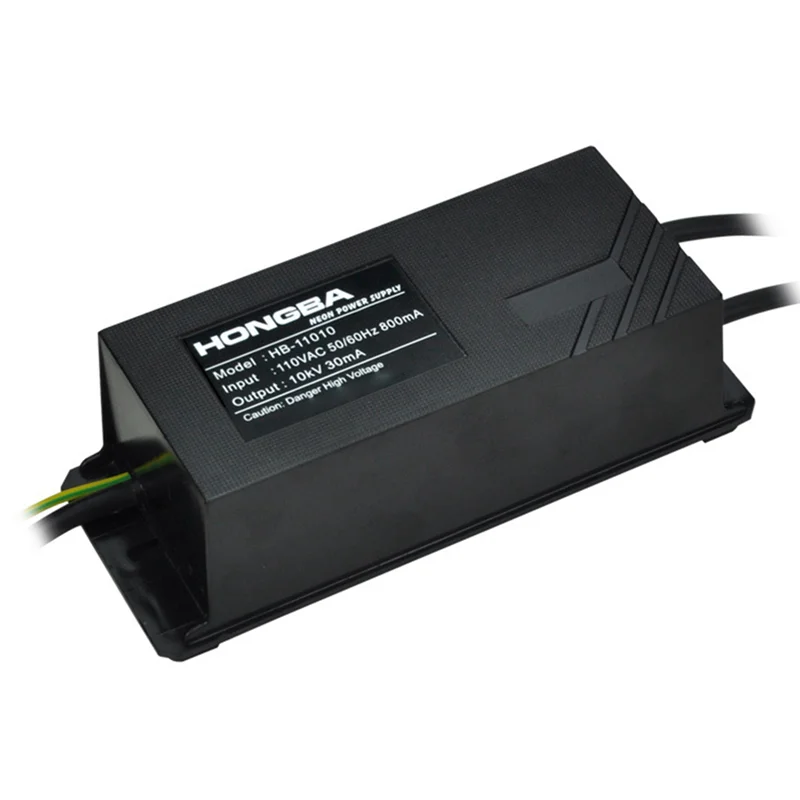 

A55F-HONGBA 1 PCS 110V 10KV 30MA Electronic Neon Lamp Transformer Neon Transformer Power Supply Power Converter Rectifier Kit US