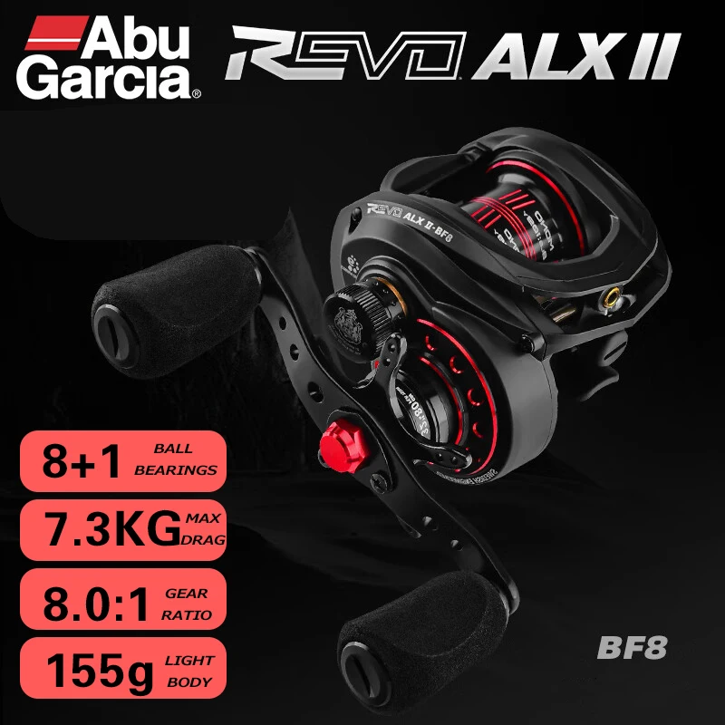 ABU GARCIA 2023 Original REVO ALX II HS/BF8 Baitcasting Fishing