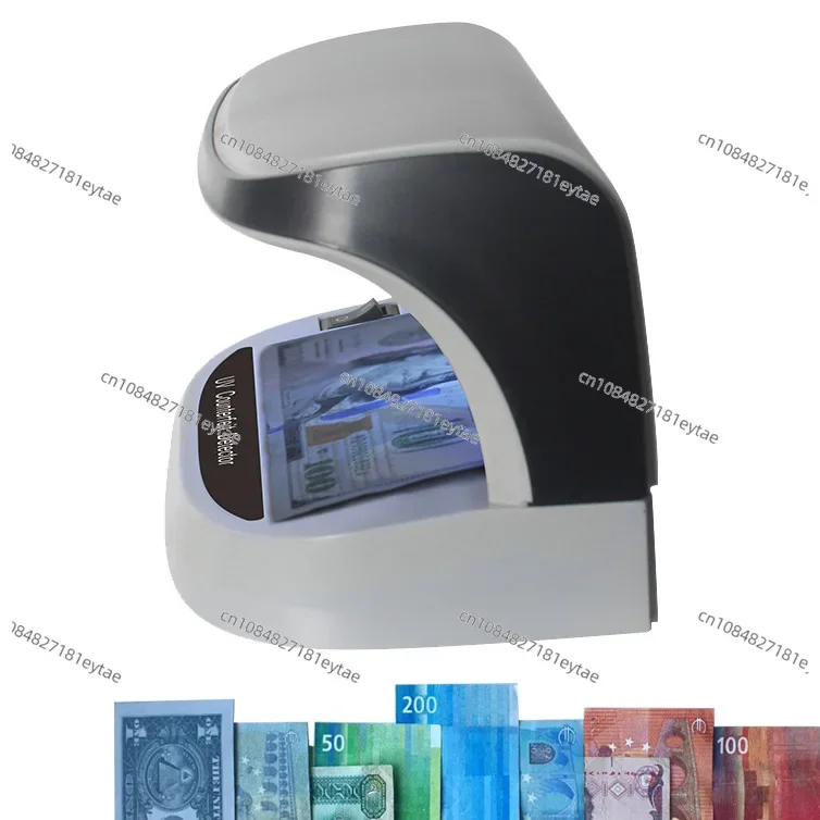 AL-09 Desktop Banknote Detector Battery Portable, Multinational Currency Purple Banknote Detector Lamp