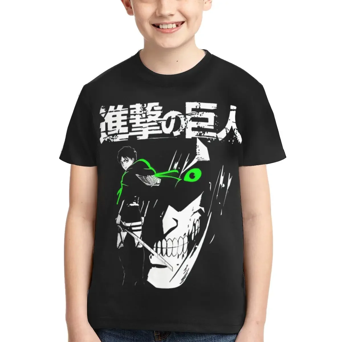 Anime Attack On Titan T Shirt - Short Sleeve Crew Neck Soft Fitted Tee Shirts for Teen Girl & Boy